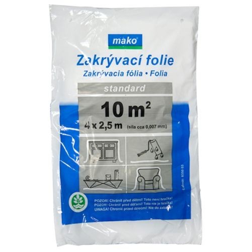 Folie zakrývací 4x 2,5m, 7µm