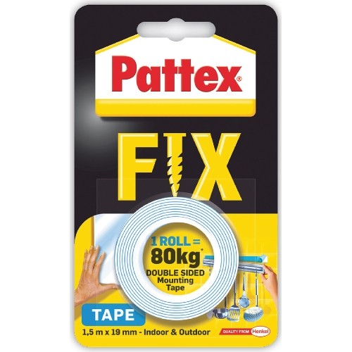 Páska oboustr. 19mmx1,5m 80kg PATTEX SUPER FIX