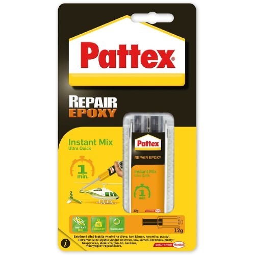 Lepidlo epoxidové 12g, 1min. PATTEX REPAIR UNI.