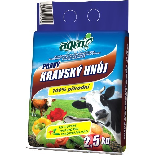 Hnůj pravý kravský 2,5kg AGRO