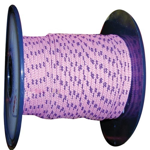 Šňůra PES s duší 3mm barevná pletená (200m)