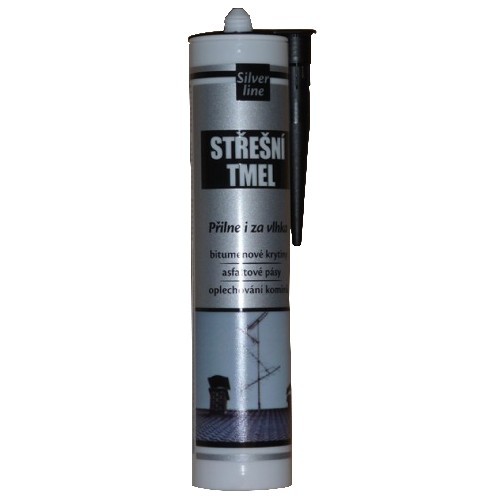 Tmel střešní bitumenový 310ml ČER SILVER LINE