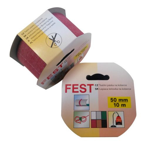 Páska kobercová 50mmx10m textilní mix barev FEST TAPE