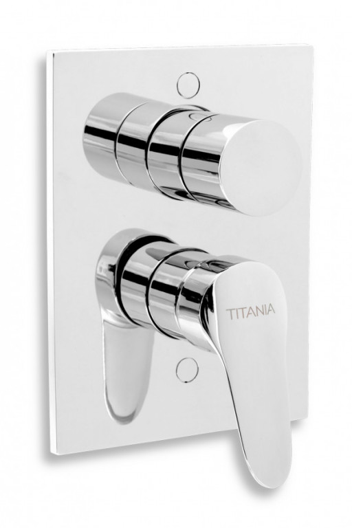 Vanová sprchová baterie s přepínačem Titania IRIS New chrom