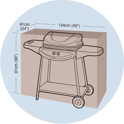 Plachta krycí na gril CLASSIC "M" 124x61x91cm, PE 90g/m2