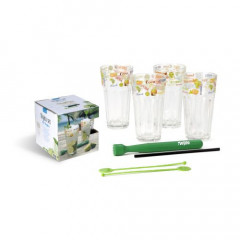 Mojito sada 13díl. (4xsklenice 475ml,4xmíchátko,4xbrčko,1xpalička na drcení) č.1