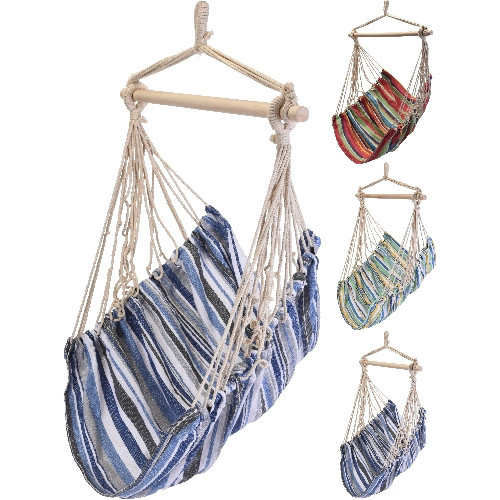 Křeslo houpací POLY závěsné, nosnost 120kg mix barev