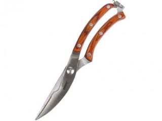 Nůžky na drůbež CULINARIA 25,5cm, ocel/dřev.rukojeť č.1
