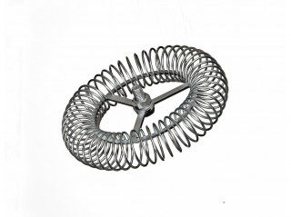 Růžice komínová kruhová 180mm/M12, ocel č.1