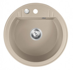 Granitový dřez, s přepadem z dřezu, písek č.1