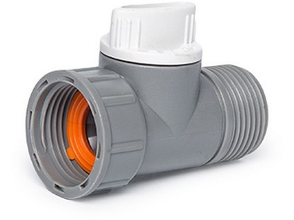 Adaptér s ventilem, vnitřní a vnější závit 3/4", WL-2232, WHITE LINE