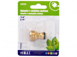 Adaptér s vnějším závitem 3/4" Ms AQUA č.1