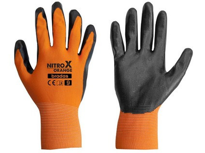 Rukavice NITROX ORANGE nitril 9