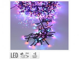 Osvětlení vánoční 5,6m 768LED duhová (MODRÁ, ORANŽOVÁ, RŮŽOVÁ), 8 funkcí č.1