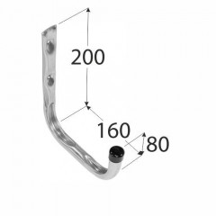 Hák jednoduchý U 160mm HPU160 č.2