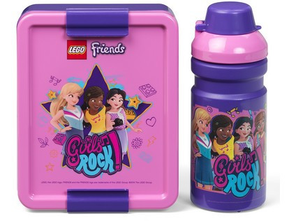 Svačinová sada: box na svačinu a láhev LEGO FRIENDS