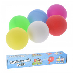 Míček pr.40mm STOLNÍ TENIS mix barev (6ks) č.1