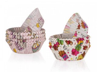 Košíček cukrářský 8,7x4cm (100ks) MUFFINS mix č.1