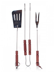 Nářadí grilovací Cr, dřev.ruk., sada 3díl. č.1