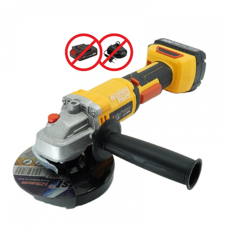 Bruska úhlová Aku 125mm/20V BRUSHLESS ASIST