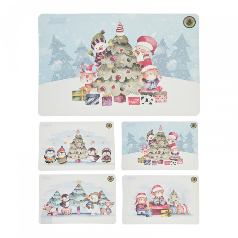 Prostírání PH VÁNOČNÍ 43,5x28,5cm 4 dekory, mix