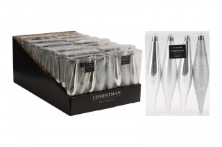 Ozdoba vánoční RAMPOUCH 15cm STŘ mix (4ks) č.1