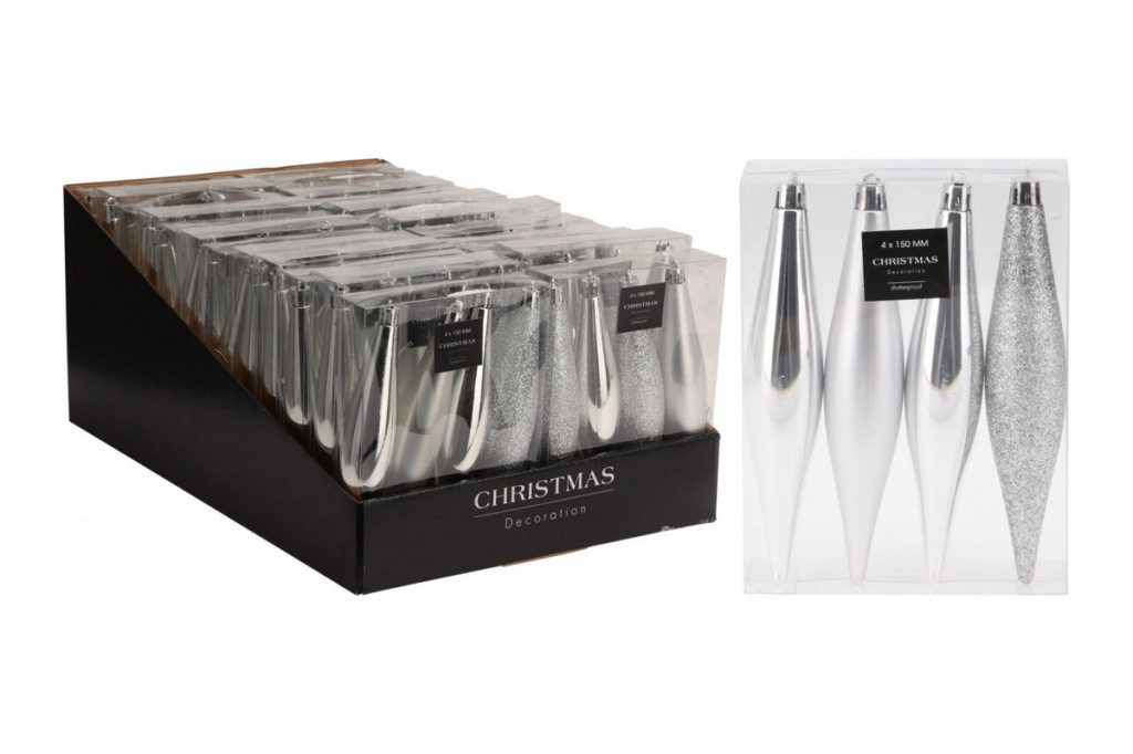 Ozdoba vánoční RAMPOUCH 15cm STŘ mix (4ks)