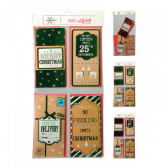 Přání vánoční mix (4ks) č.1