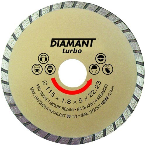 Kotouč diamantový 125 DIAMANT TURBO