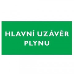 Tabulka - HLAVNÍ UZÁVĚR PLYNU č.1