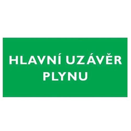 Tabulka - HLAVNÍ UZÁVĚR PLYNU